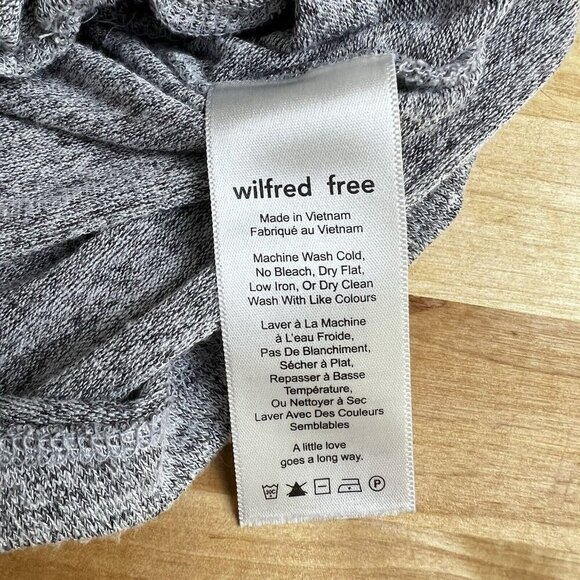 Artizia Wilfred Free Izabel Romper Gray Tie‎ Waist Sleeveless Kni Size XXS - Picture 9 of 12